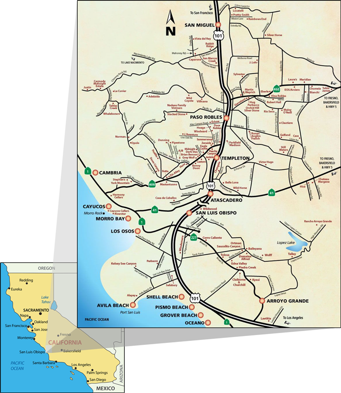 Winery Map